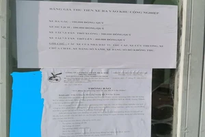 Yêu cầu dừng ngay việc thu phí xe ở KCN Cầu Tràm