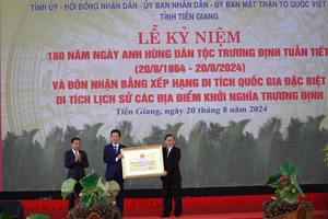 Tiền Giang kỷ niệm 160 năm ngày anh hùng dân tộc Trương Định tuẫn tiết
