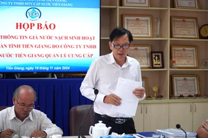 Giá nước sạch sinh hoạt với hộ gia đình ở Tiền Giang tăng thêm 1.200 đồng/m3