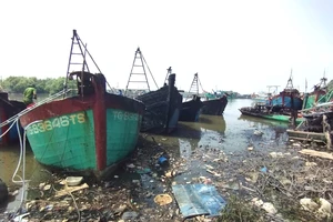 Tiền Giang: 5 tàu cá đang neo đậu thì bốc cháy dữ dội