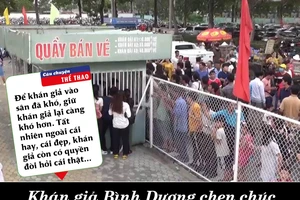 Chiếc vé sân Bình Dương