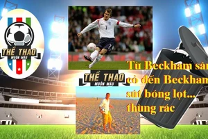 Clip Beckham trổ tài từ sút cầu môn đến sút… thùng rác