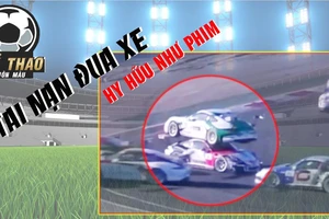 Tai nạn đua xe hy hữu như phim hành động