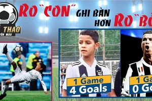 Ronaldo 'con' khoác áo Juventus ghi bàn như máy