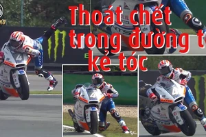 Thoát chết nhờ phản ứng nhanh trên xe phân khối lớn