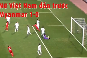 Video bàn thắng mở tỉ số, nữ Việt Nam dẫn Myanmar 1-0