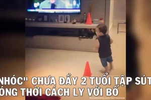 Chưa đủ 2 tuổi đã biết chạy và sút bóng