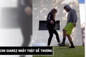 Tránh dịch COVID-19, cha con Suarez nhảy cực kỳ dễ thương 