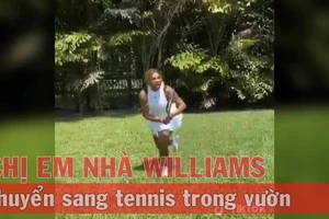 Chị em nhà Williams nhớ tennis, thi đấu trong vườn