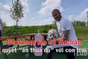 Beckham leo lên bàn quyết 'ăn thua đủ' với con trai
