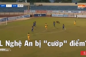 SL Nghệ An bị 'cướp' điểm?