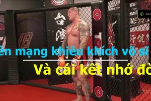 Lên mạng thách đấu với võ sĩ và cái kết nhớ đời