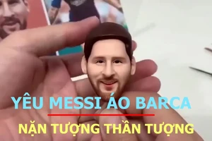 Yêu Messi khoác áo Barca nặn hình thần tượng