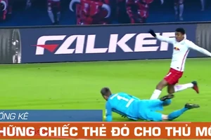 Thống kê những chiếc thẻ đỏ cho thủ môn