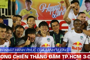 Sinh nhật Minh Vương ngay trên sân Pleiku sau chiến thắng đậm