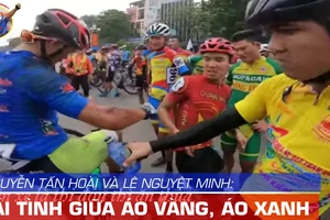 Cảm động hình ảnh Tấn Hoài chăm vết thương Lê Nguyệt Minh