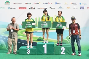 Báo Pháp luật TP.HCM vô địch nội dung 5km nữ giải chạy Press Marathon 2024