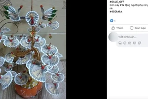 Dùng tiền thật trang trí cây tiền thần tài có vi phạm?