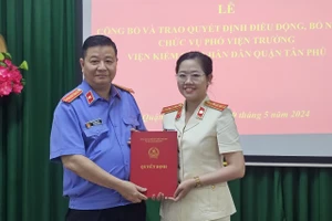 Bà Võ Ngọc Liên Hương giữ chức phó viện trưởng VKSND quận Tân Phú, TP.HCM