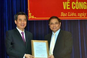 Ông Nguyễn Quang Dương là bí thư Bạc Liêu 