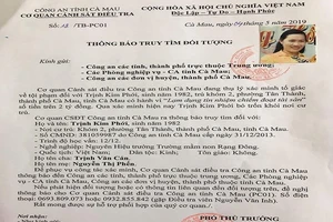 Công an truy tìm nữ hiệu trưởng Cà Mau trốn nợ