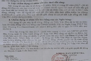 Bạc Liêu: Khởi tố vụ án tham ô tại xã Điền Hải