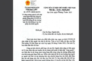 Bạc Liêu siết chặt vòng ngoài, không để dân vào tỉnh trái phép