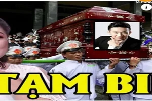 Ảnh bịa đặt về đám tang Trấn Thành đăng kèm tin trên tài khoản M.C đã bị gỡ bỏ sau 1 giờ đăng. Ảnh: Internet