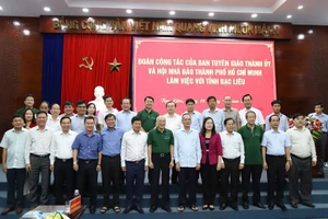 Bạc Liêu tiếp và làm việc với Đoàn công tác Ban tuyên giáo, báo chí TP.HCM