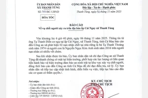 Báo cáo đầu tiên về vụ án mạng ở xã Thanh Tùng, Cà Mau: 3 người chết