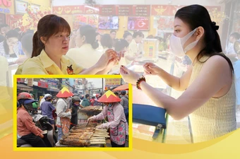 Người dân TP.HCM đổ xô mua vàng, cá lóc nướng ngày vía Thần Tài 