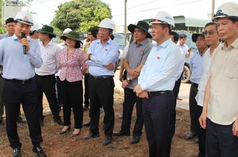 Phó Chủ tịch Quốc hội Nguyễn Hồng Diên kiểm tra cao tốc Biên Hòa-Vũng Tàu, sân bay Long Thành