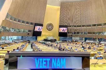 Việt Nam tham dự Hội nghị lần thứ 30 các quốc gia thành viên UNCLOS 1982 diễn ra vào tháng 12-2020 tại trụ sở Liên hợp quốc ở TP New York (Mỹ). Ảnh: VNA
