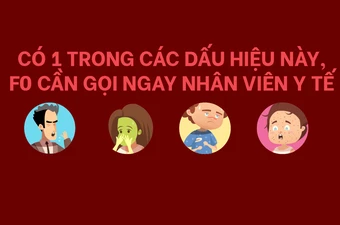 Có 1 trong các dấu hiệu này, F0 cần gọi ngay nhân viên y tế 