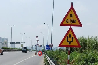 Dải bê tông trên đường dẫn gây tai nạn không có trong luật