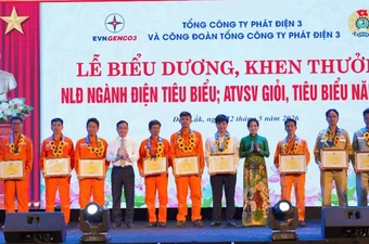 EVNGENCO3: Vinh danh người lao động ngành điện tiêu biểu và an toàn vệ sinh viên giỏi