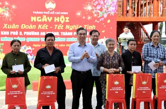 Lãnh đạo TP.HCM dự ngày hội ‘Xuân đoàn kết - Tết nghĩa tình‘ với người dân TP Thủ Đức