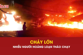 cháy, cháy nhà, chợ Nhị Thiên Đường