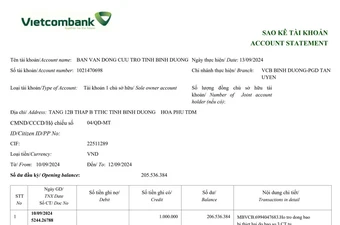 Ủy ban Mặt trận Tổ quốc Việt Nam công khai sao kê là đúng pháp luật