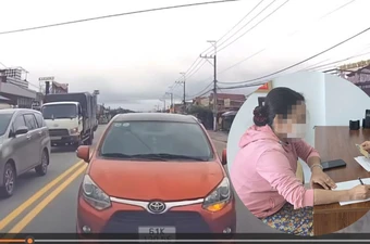 Người phụ nữ lái ô tô đi ngược chiều, còn không chịu nhường đường