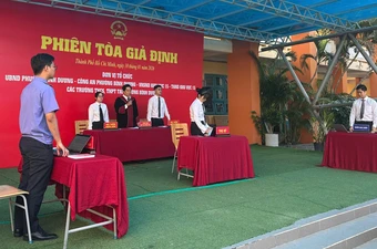 Phiên tòa giả định giúp học sinh nhận diện hậu quả pháp lý liên quan đến ma tuý