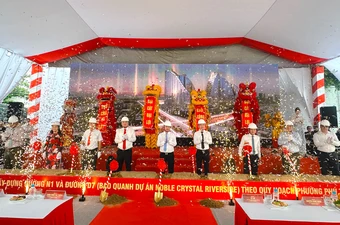 TP.HCM: Khởi công loạt tuyến đường tại phường Phú Thuận nhân 50 năm thành phố mang tên Bác