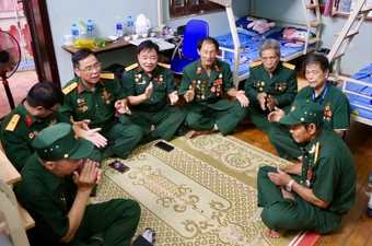 'Ngôi nhà chung' dành cho cựu chiến binh về xem diễu binh 2-9 tại Hà Nội 