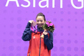 Võ sĩ Dương Thúy Vi chuyển bại thành thắng để giành huy chương ASIAD 19