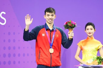 Kình ngư Nguyễn Huy Hoàng vượt chuẩn A, đoạt vé dự tranh Olympic 2024