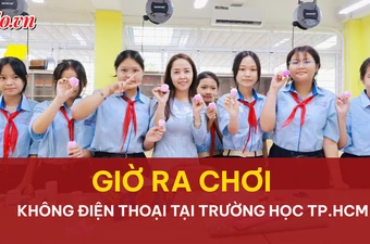 Giờ ra chơi khác lạ ở ngôi trường không điện thoại tại TP.HCM