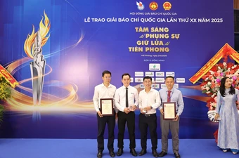 Báo Pháp luật TP Hồ Chí Minh đạt 2 giải C tại Giải Báo chí Quốc gia lần thứ 20 -2025