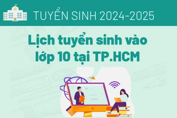 Lịch tuyển sinh vào lớp 10 tại TP.HCM năm học 2024-2025