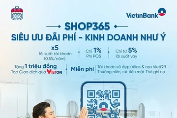 VietinBank ra mắt Gói sản phẩm Shop365 cùng giải pháp tài chính ‘siêu ưu đãi lãi, phí’