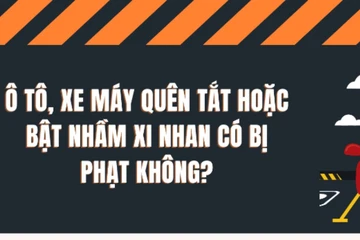 Ô tô, xe máy quên tắt hoặc bật nhầm xi nhan có bị phạt?